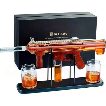 M-16 Machine Gun Whiskey Decanter Set