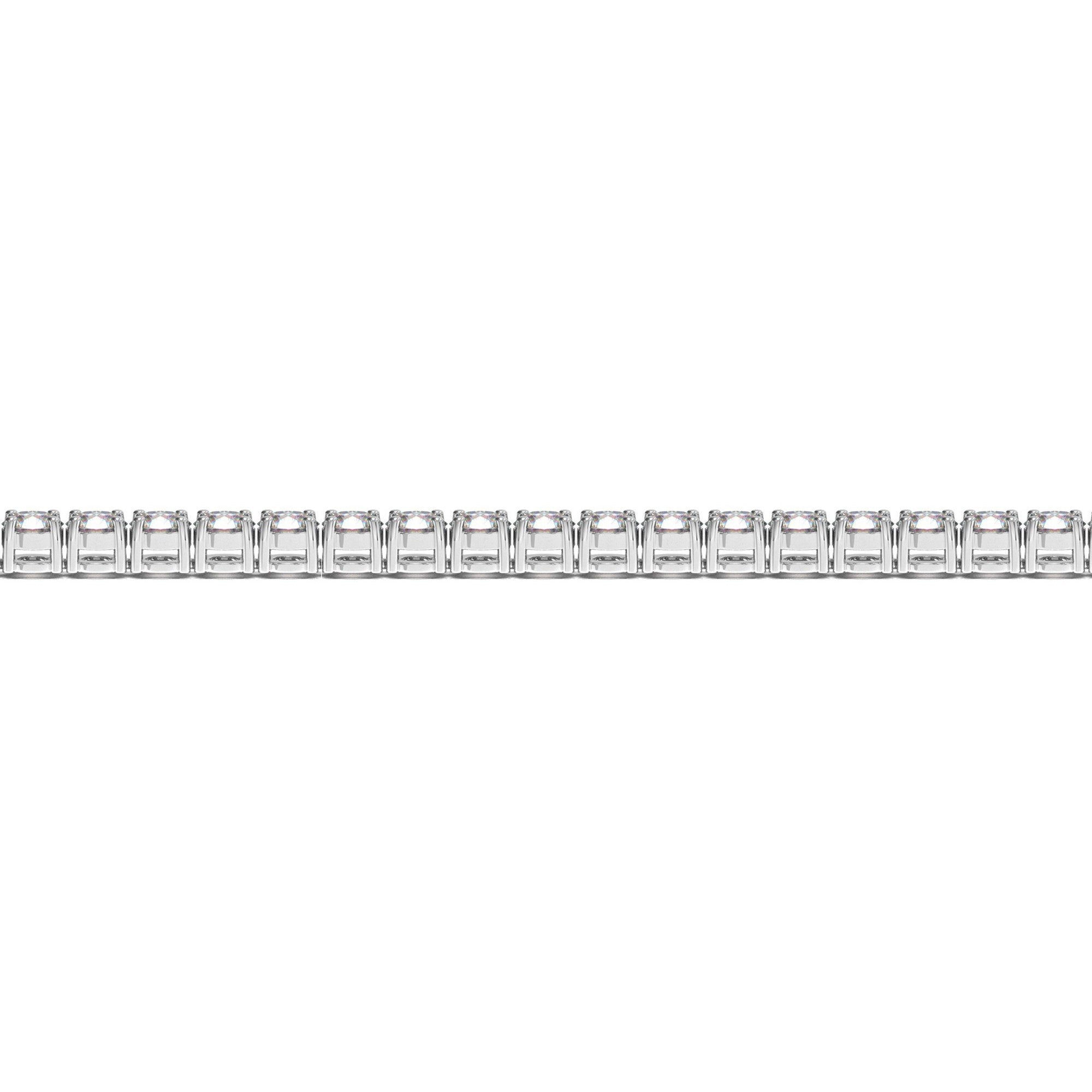 Lab Grown Round Diamond Tennis Bracelet in 14k White Gold (7 cctw F/G  VS2/SI1)  DestGlow