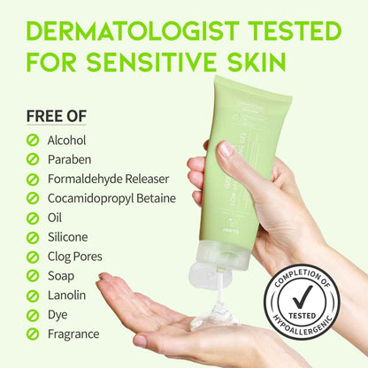 Hydrating Facial Cleanser, Gentle Soothing Korean Cleanser Face Wash for Acne-Prone Sensitive Skin. Green Plum Low Ph Cleansing Gel 200Ml 6.76 Fl. Oz.