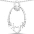 0.14 Carat Genuine White Diamond .925 Sterling Silver Pendant by Bids.com