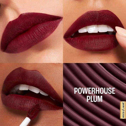 Lakme 9to5 Hya Matte Liquid Lipstick + Hyaluronic Acid - PowerhousePlum