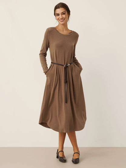 Recycled Leather Belt Versatile Styling For Dress And Blazer VIVETTE by LINTICO