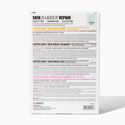 Skin Barrier Repair Variety Sheet Mask 12-Pack by LAPCOS