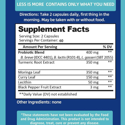 Provitalize Supplement - Digestive Support, Bloating Relief, Weight Management, Gut Health - 120 Capsules