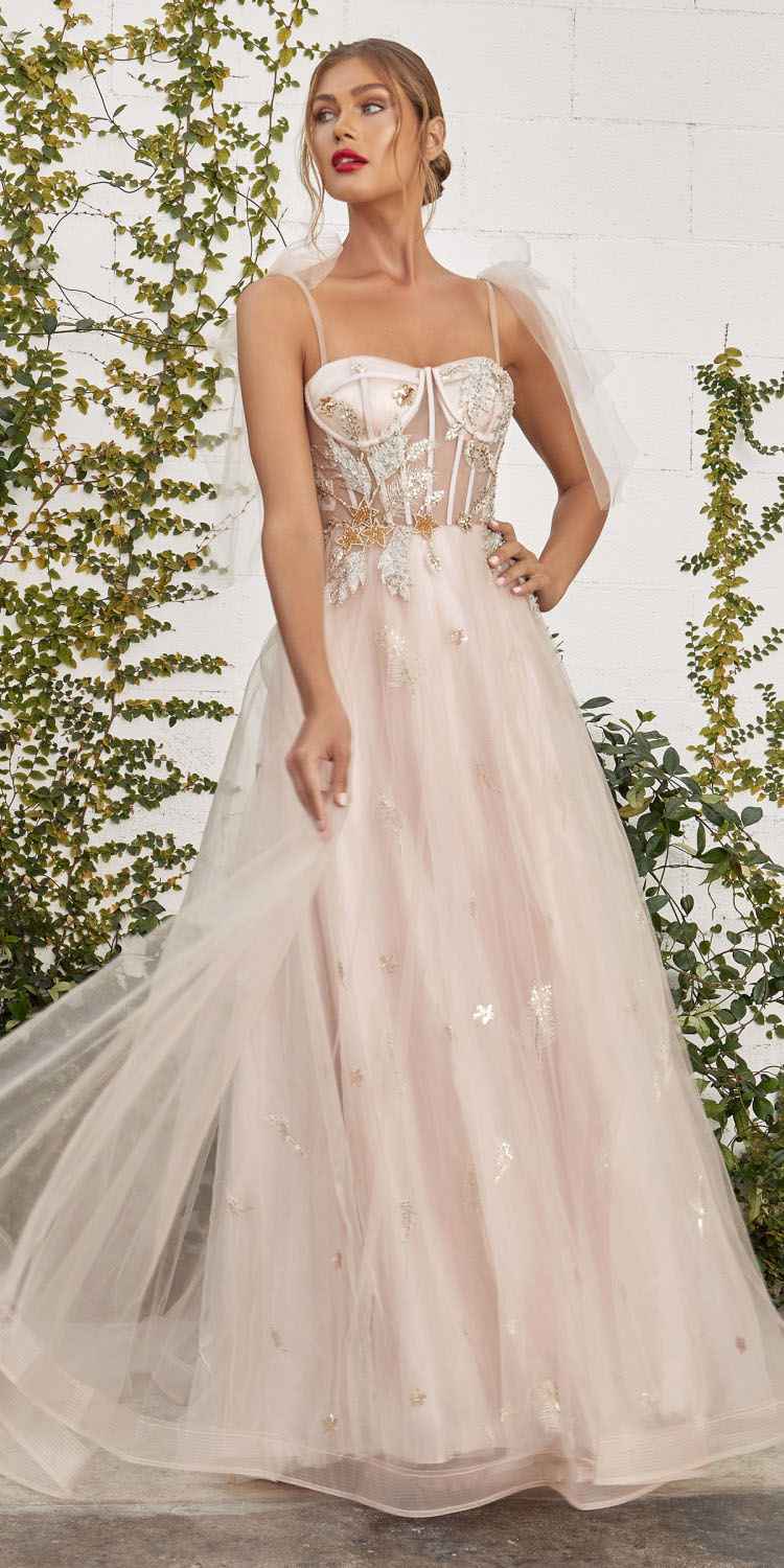 Andrea &amp; Leo A0824 Star of My Eye Embellished Long Dress