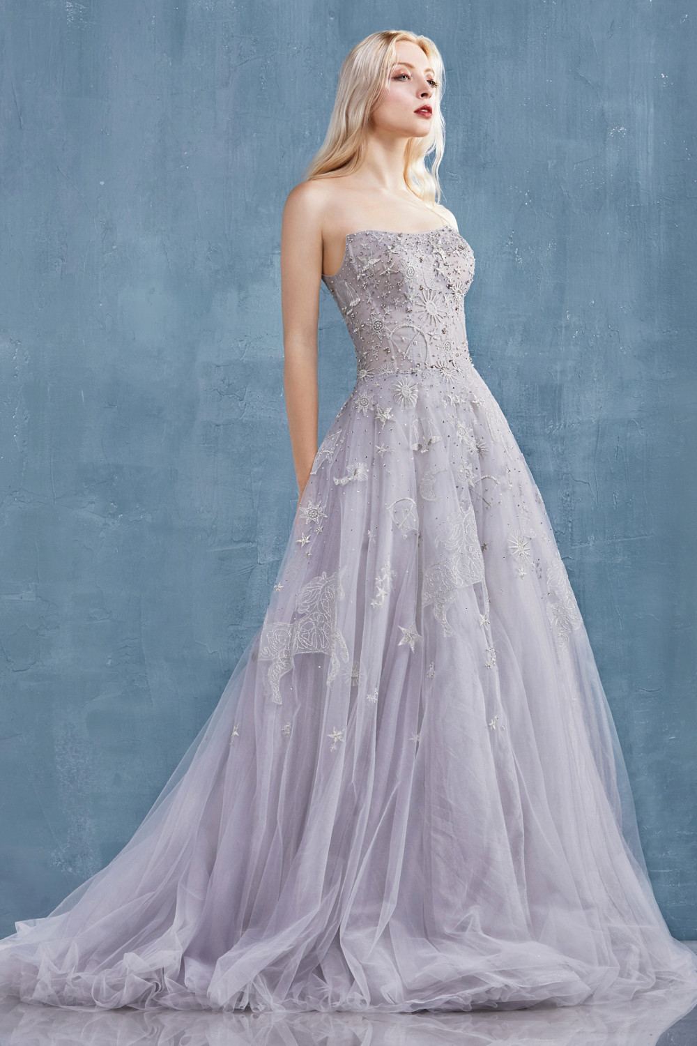 Andrea &amp; Leo A0890 Constellation Dream Strapless Long Dress