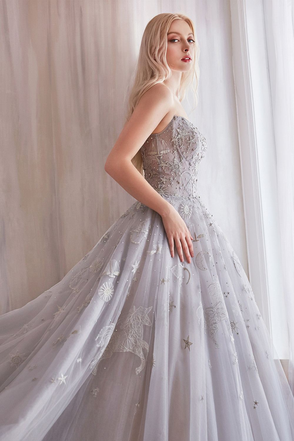 Andrea &amp; Leo A0890 Constellation Dream Strapless Long Dress