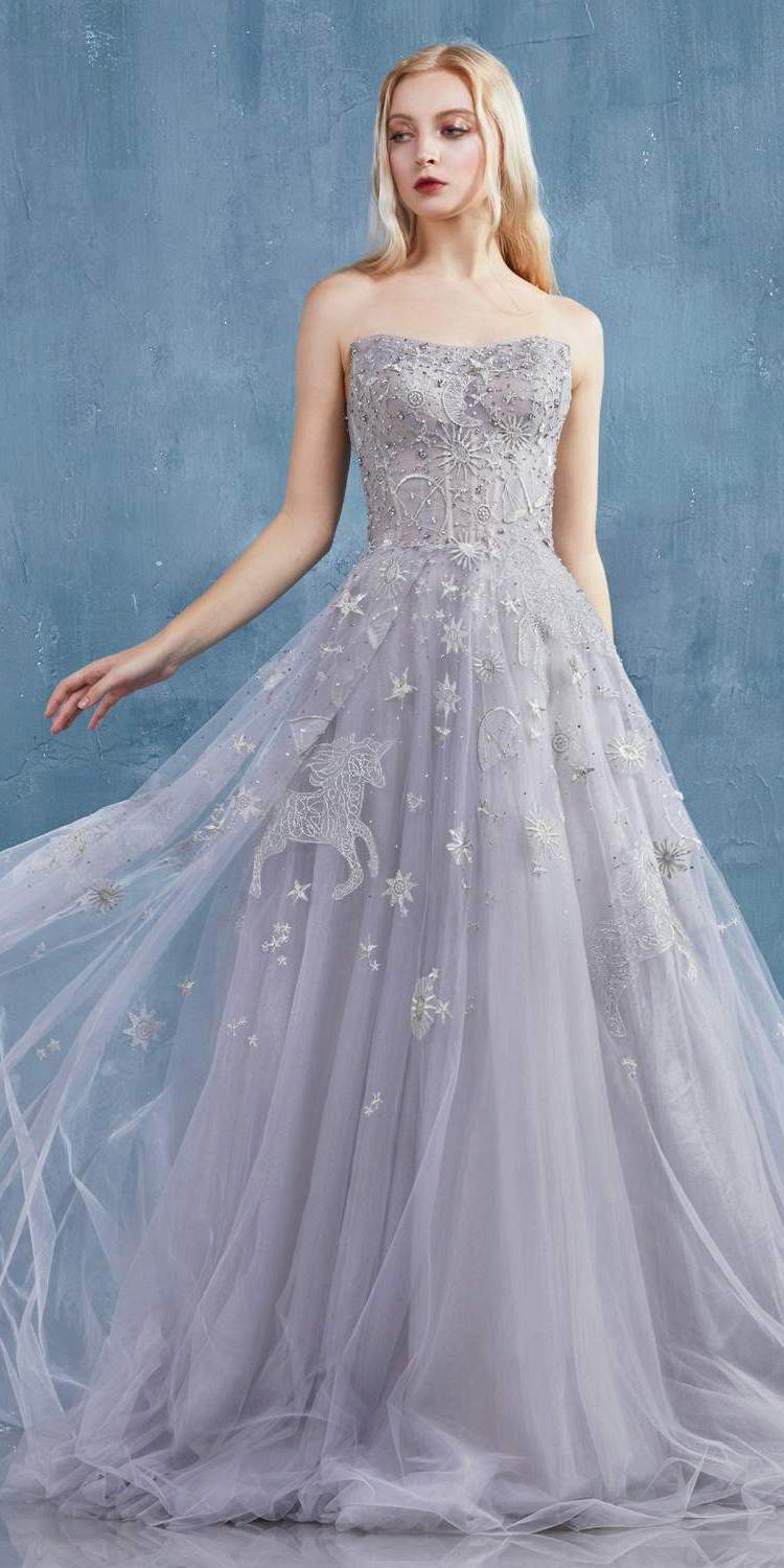 Andrea &amp; Leo A0890 Constellation Dream Strapless Long Dress