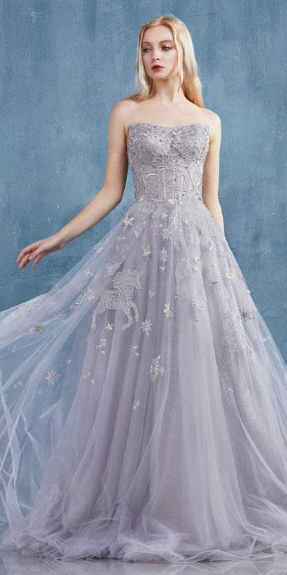 Andrea &amp; Leo A0890 Constellation Dream Strapless Long Dress