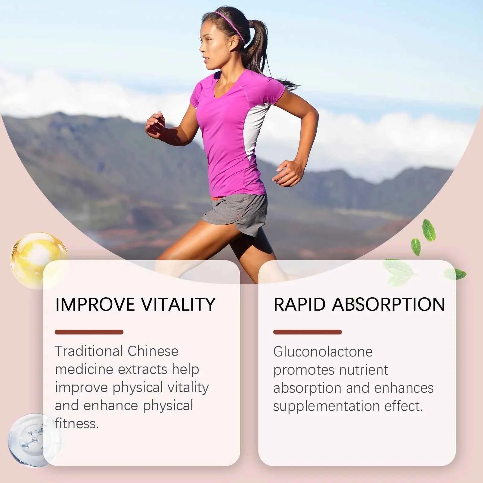 Googeer 59ml Ginseng Extract Drops Dietary Supplement Enhance Energy Immune Relieve Fatigue Herbal Health Entrance Drops