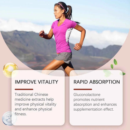 Googeer 59ml Ginseng Extract Drops Dietary Supplement Enhance Energy Immune Relieve Fatigue Herbal Health Entrance Drops