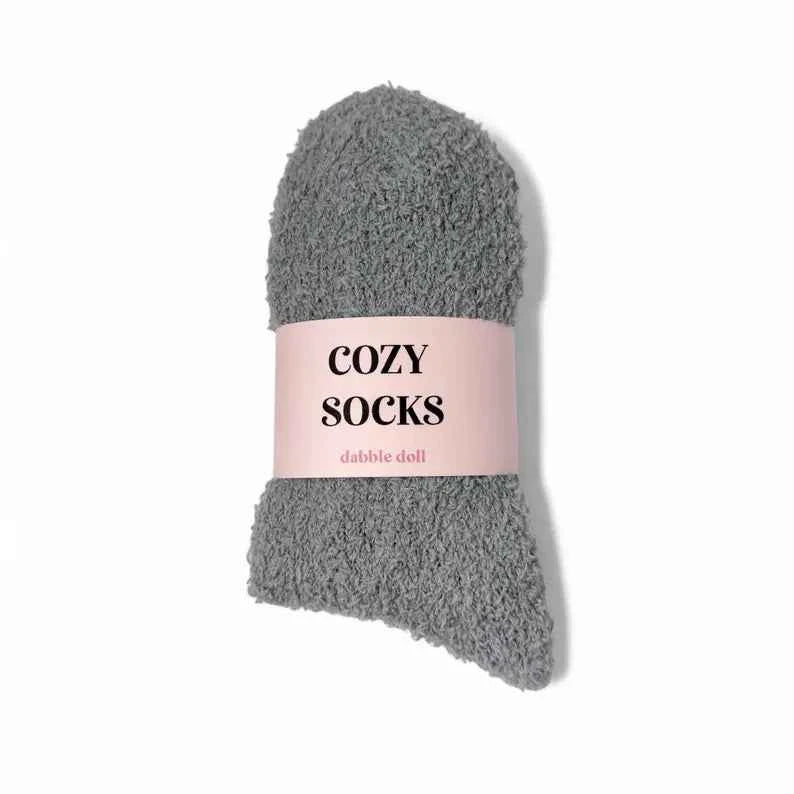 Cozy Cloud Socks - Grey - Warm &amp; Soft Women’s Gift