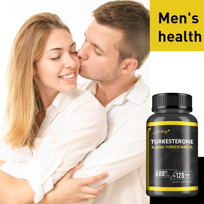 Turkesterone Supplement - Improves Male Performance, Endurance, Motivation, Focus &amp; Muscle Mass - 120 Capsules