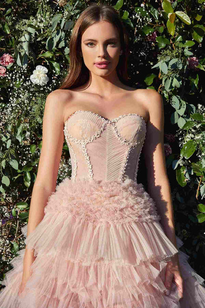 Andrea &amp; Leo A1017 Corset Princessa Tulle Ruffle Ball Gown