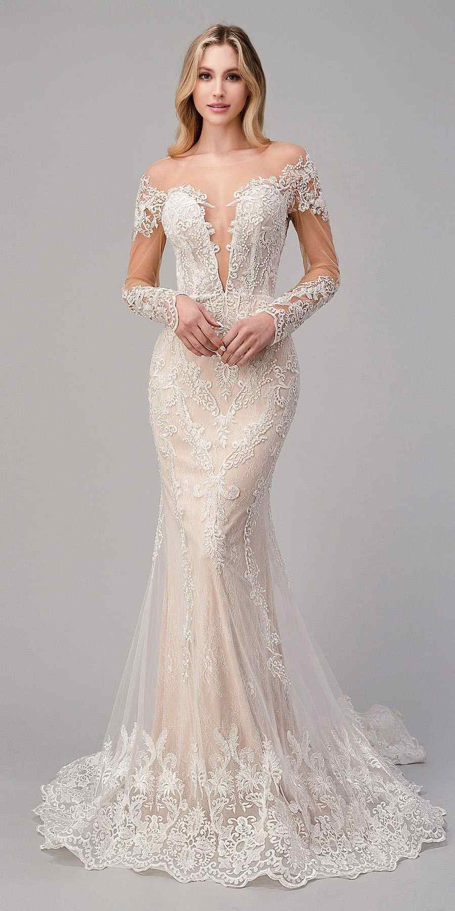 Andrea &amp; Leo A1022 Bohemian Lace Mermaid Gown