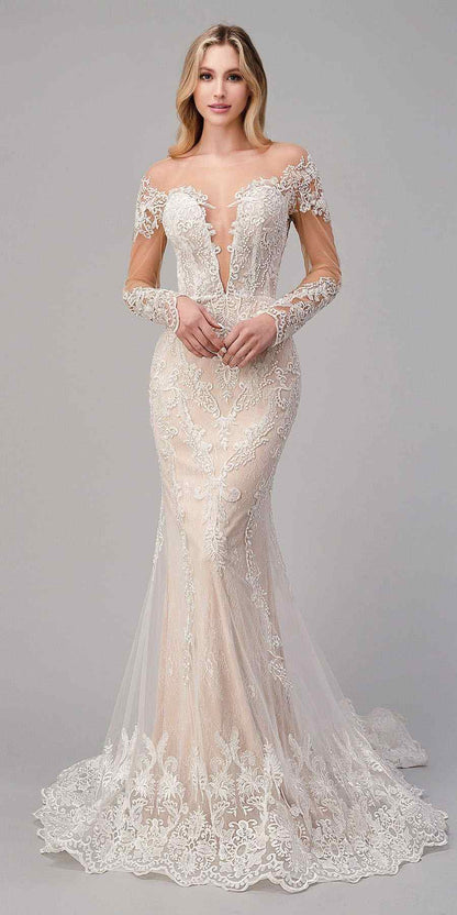 Andrea &amp; Leo A1022 Bohemian Lace Mermaid Gown