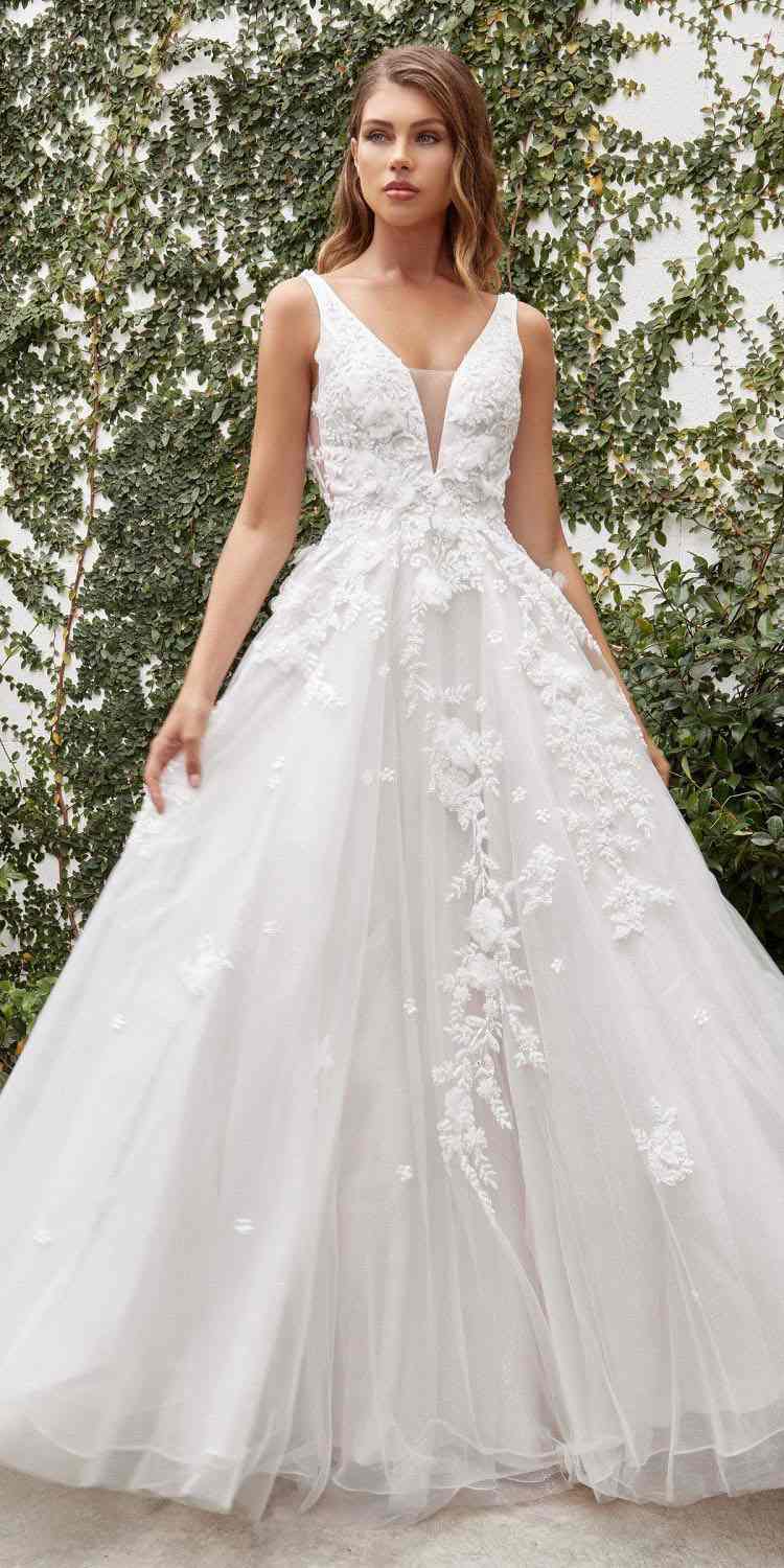 Andrea &amp; Leo A1028W Gardenia A-Line Wedding Gown