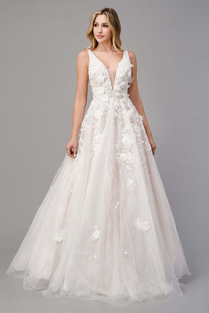 Andrea &amp; Leo A1028W Gardenia A-Line Wedding Gown
