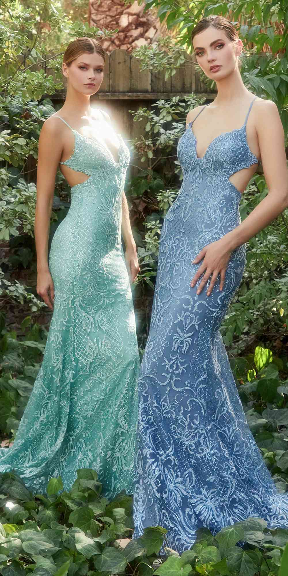 Andrea &amp; Leo A1170 Long Diamond Rococo Backless Mermaid Gown