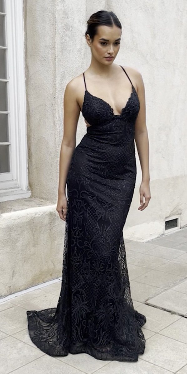Andrea &amp; Leo A1170 Long Diamond Rococo Backless Mermaid Gown