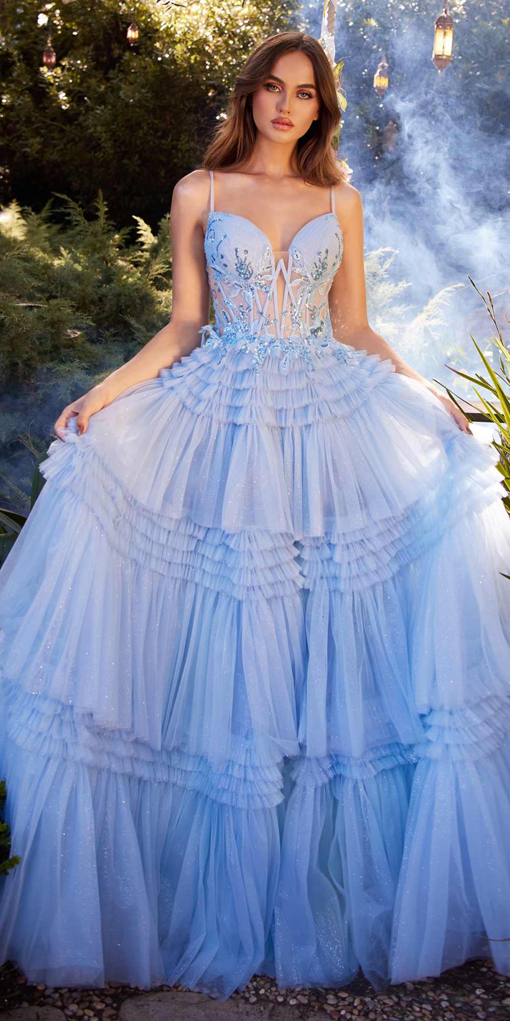 Andrea &amp; Leo A1247 Floor Length Princess Layered Tulle Ball Gown