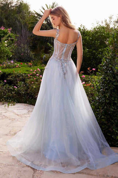 Andrea &amp; Leo A1258 Long Embellished Tulle A-Line Ball Gown