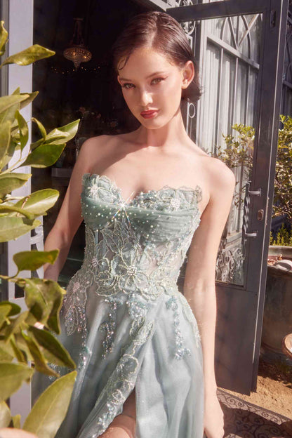 Andrea &amp; Leo A1378 Dress Strapless Layered Tulle Ball Gown