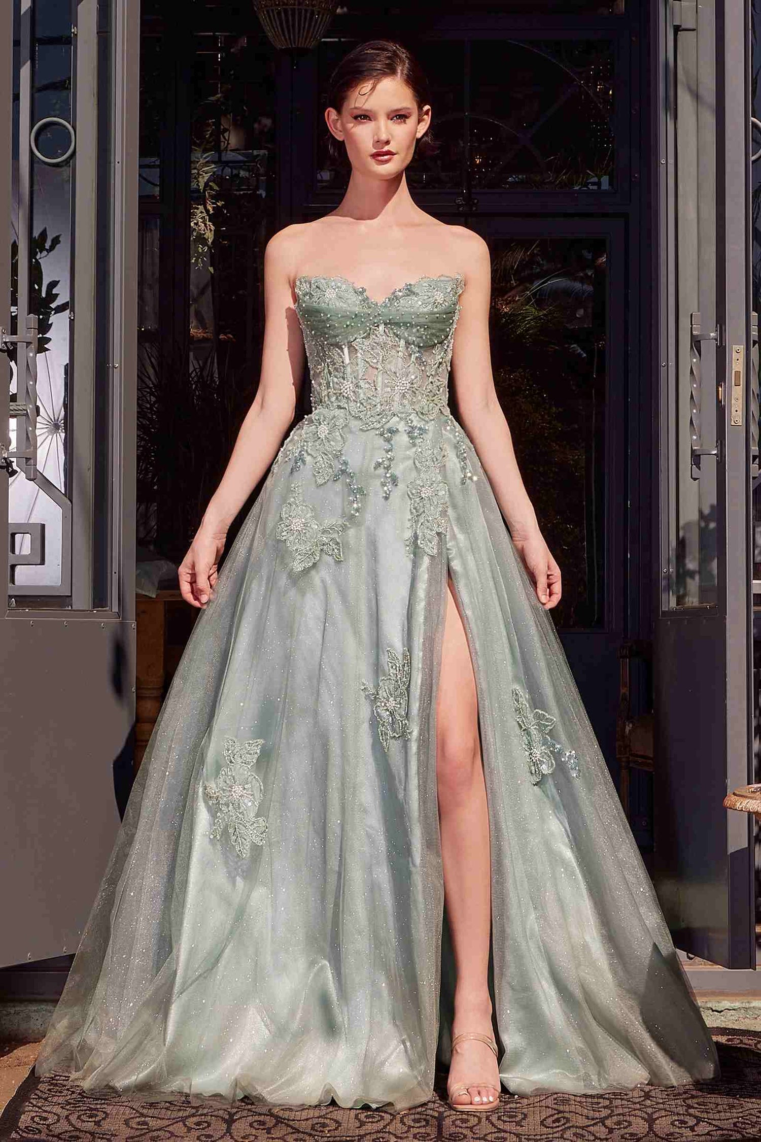 Andrea &amp; Leo A1378 Dress Strapless Layered Tulle Ball Gown