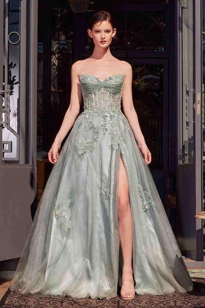 Andrea &amp; Leo A1378 Dress Strapless Layered Tulle Ball Gown