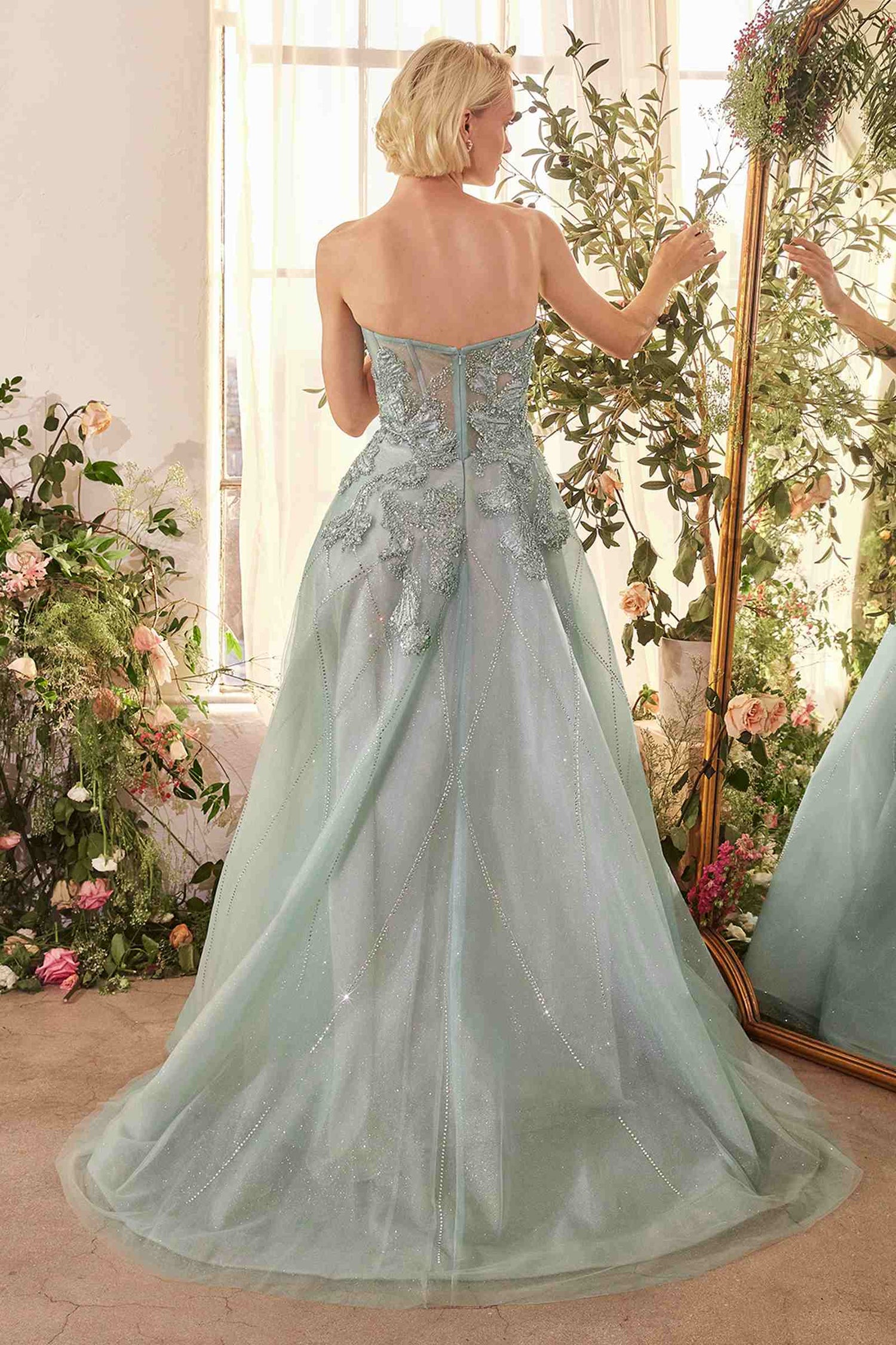 Andrea &amp; Leo A1387 Dress Strapless Embellished Tulle Ball Gown