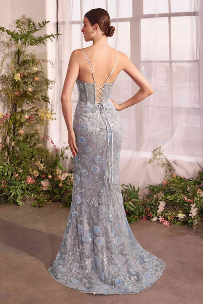 Andrea &amp; Leo A1393 Dress Metallic Floral Mermaid Gown