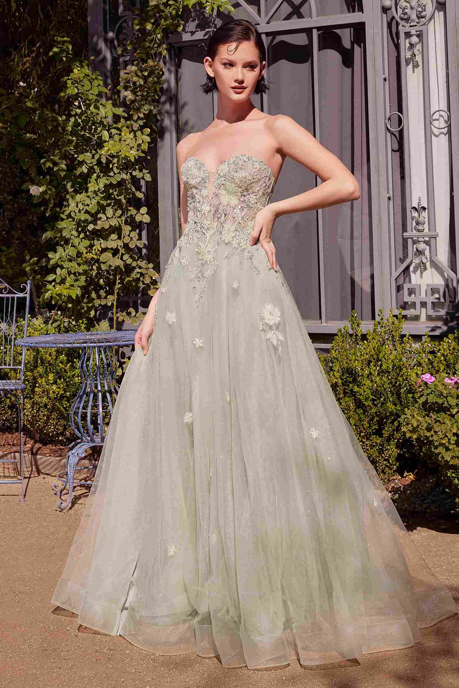 Andrea &amp; Leo A1418 Dress Long Strapless A-Line Ball Gown