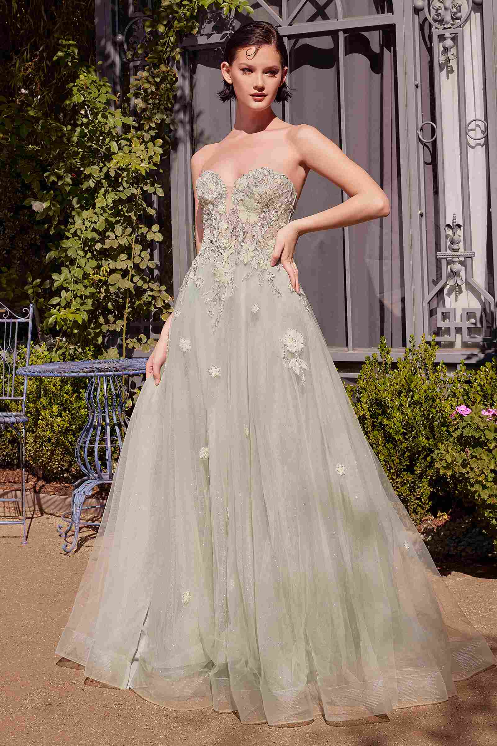 Andrea &amp; Leo A1418 Dress Long Strapless A-Line Ball Gown