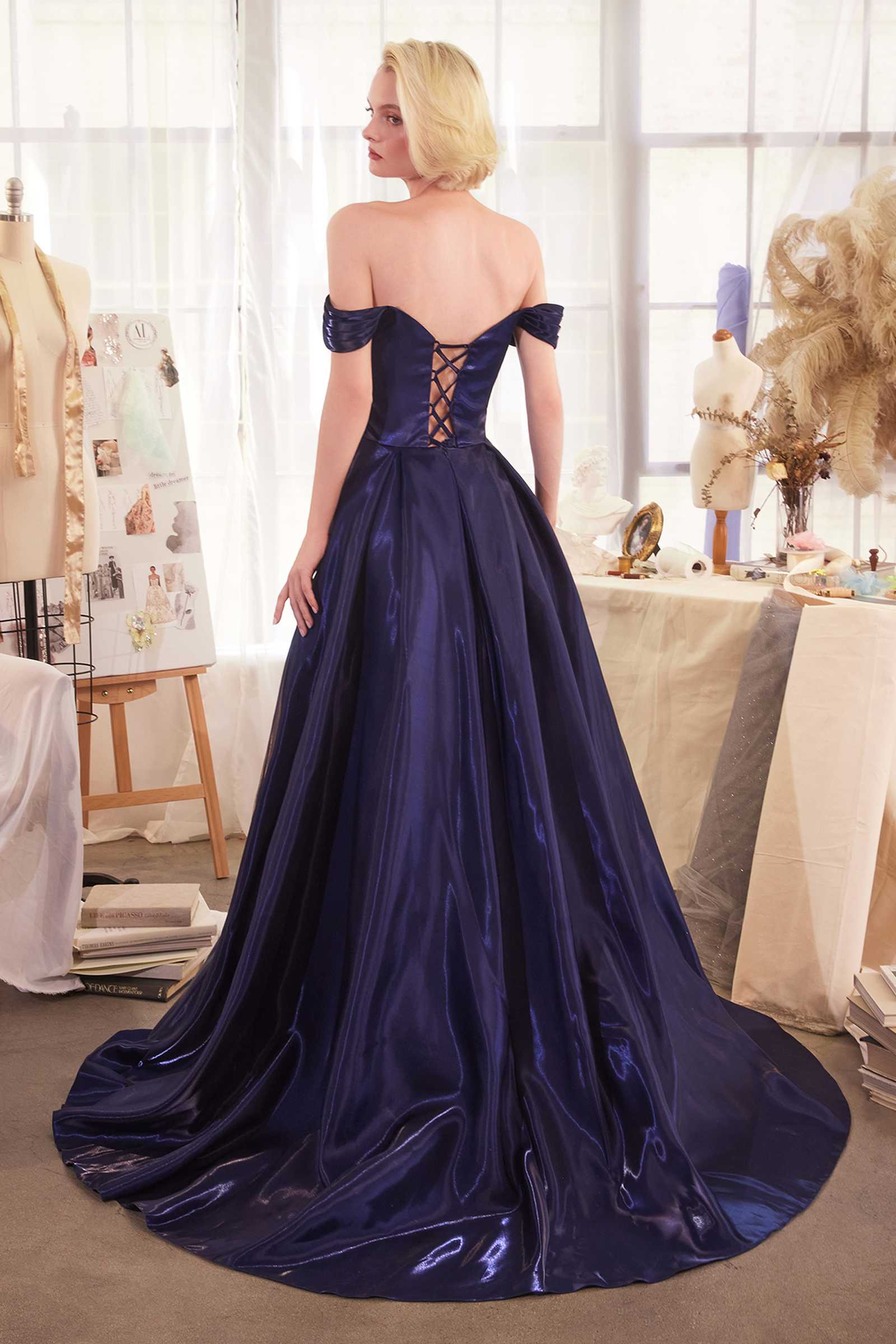 Andrea &amp; Leo A1424 Dress Off The Shoulder Organza Ball Gown