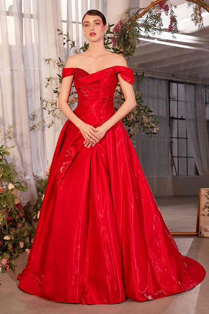 Andrea &amp; Leo A1424 Dress Off The Shoulder Organza Ball Gown