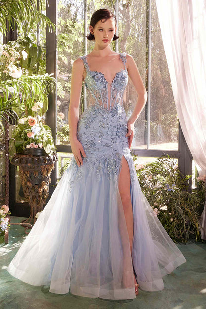 Andrea &amp; Leo A1429 Dress Sequin Lace Applique Mermaid Gown