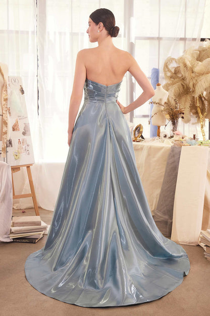 Andrea &amp; Leo A1439 Dress Pleated Origami Liquid Taffeta Gown  DestGlow