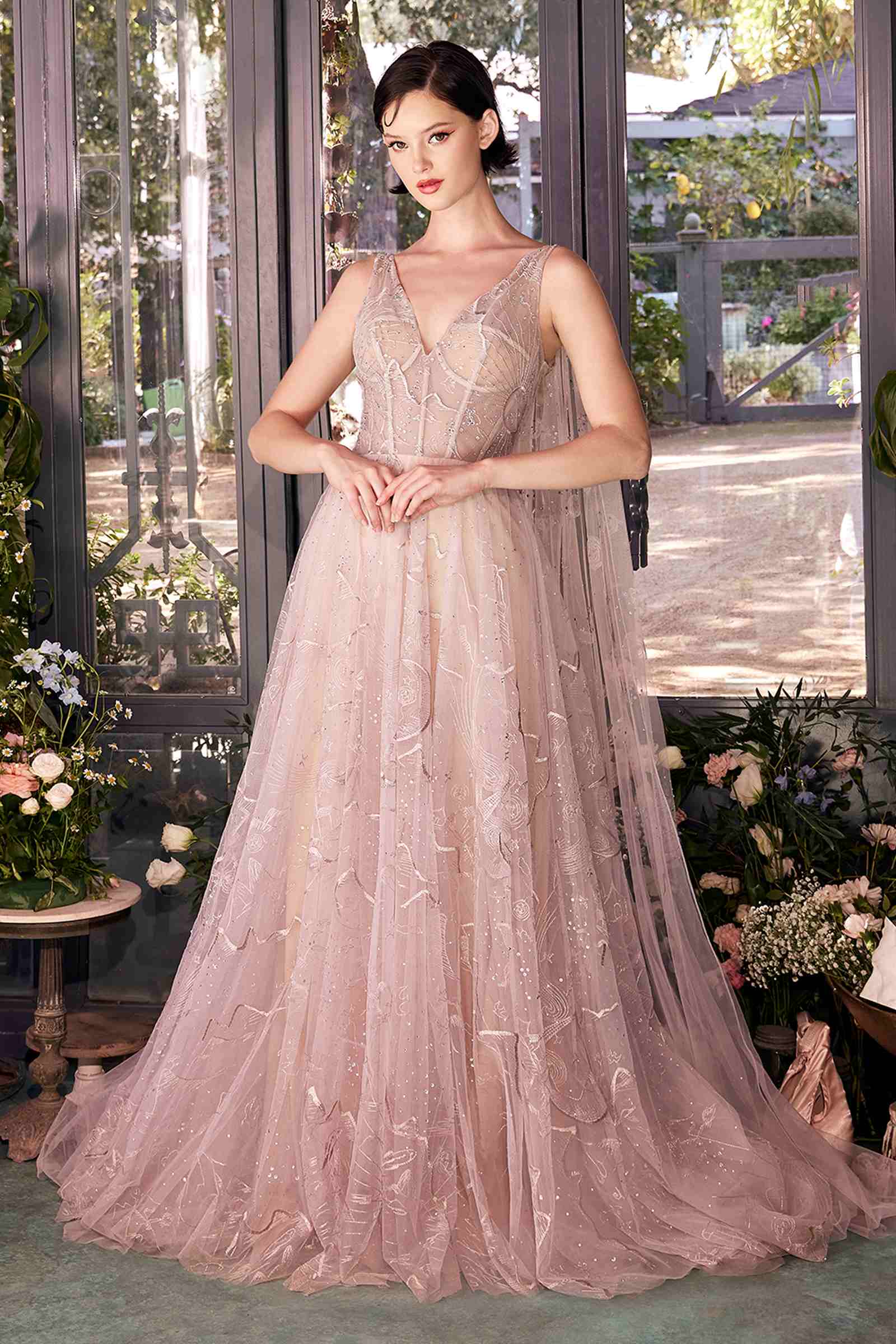 Andrea &amp; Leo A1459 Dress Sun Moon And The Stars Embroidery Gown