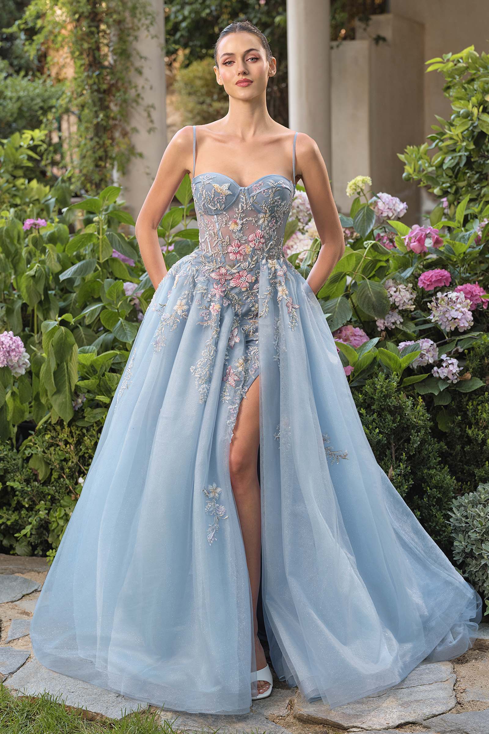 Andrea &amp; Leo A1490 Whimsical Strapless Prom Ball Gown