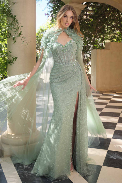 Andrea &amp; Leo A1494 Strapless Sweetheart Fitted Formal Gown