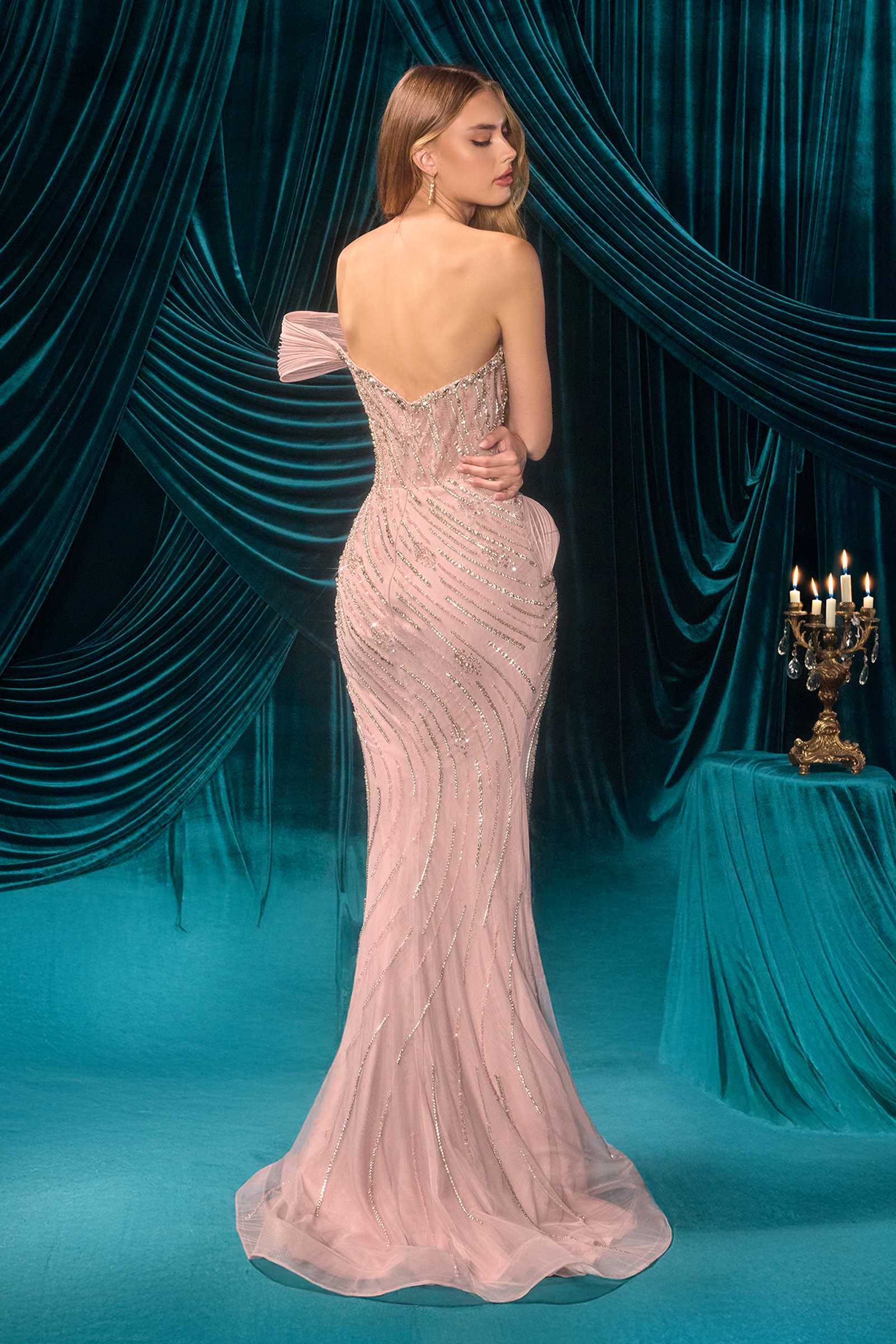 Andrea &amp; Leo A1504 Ethereal and Opulent Fitted Evening Gown