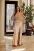 Nox Anabel A1596 Strapless Beaded Dress with Slit by DiscountDressShop