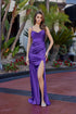 Nox Anabel A1742 Fitted Stretch Satin Evening Prom Gown by DiscountDressShop