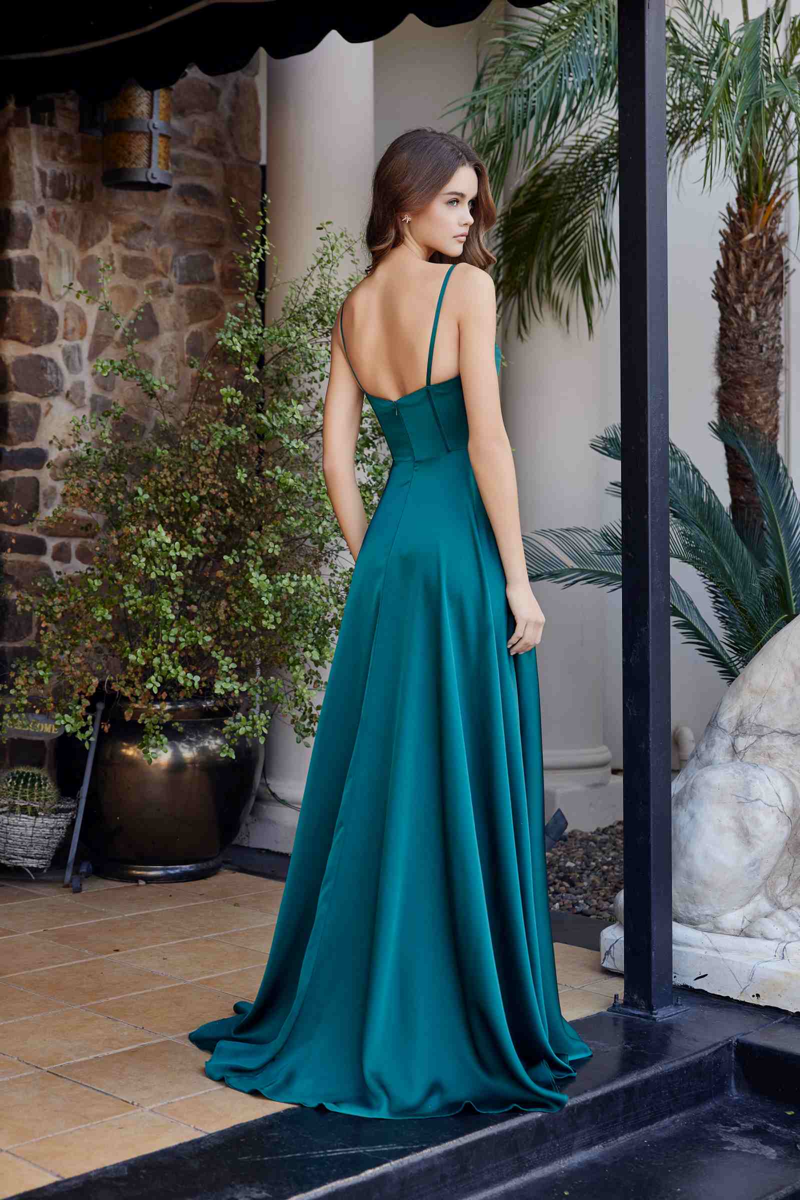 Nox Anabel A1744 Elegant Stretch Satin A-Line Evening Dress by DiscountDressShop