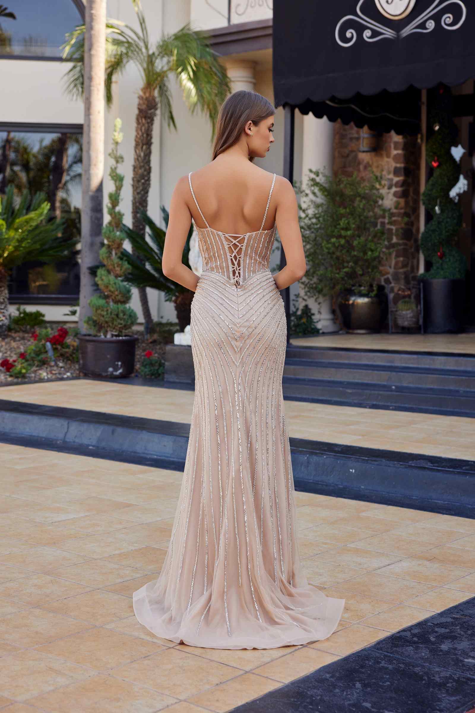 Nox Anabel A1746 Exquisitely Crafted Fitted Tulle Formal Gown by DiscountDressShop