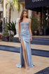 Nox Anabel A1749 Long Stretch Satin Fitted Formal Evening Prom Gown by DiscountDressShop