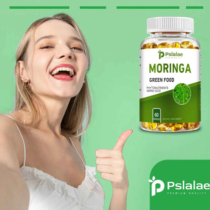 Moringa Supplement Capsules 60 Count Promotes Bone Joint Immune Health Enhances Energy Endurance Concentration Plant Extracts