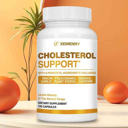 Cholesterol Support - Maintains Healthy Cholesterol Levels, Promotes Blood Flow, and Supports Heart Health - 120 Capsules