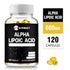 Alpha Lipoic Acid 600mg - for Brain and Heart Health, Relax Nervous System - 120 Capsules