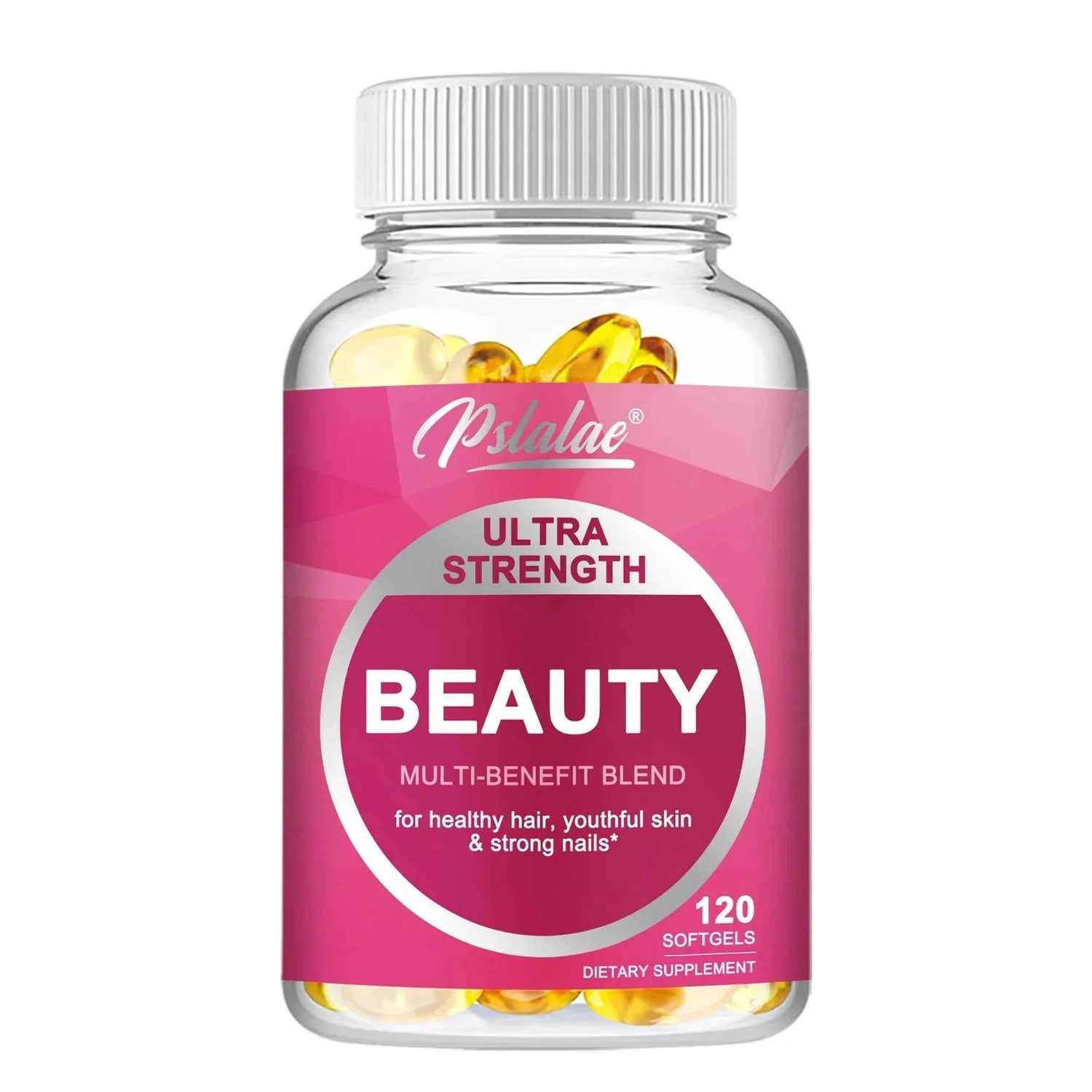 Ultra Strength Beauty Capsules - Whitening Skin Care, Replenishing Hair, Skin and Nails - 120 Capsules